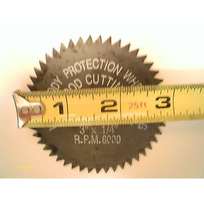 3 Inch 48 Teeth Wood Cutting Saw Blade & 1/4" x 3/8" Mandrel Hobbies New in Case