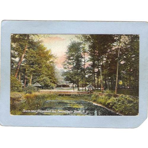 New York Sacandaga Park Scene Near Adirondack Inn ny_box5~1969