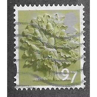 ENGLAND 97P 'ENGLISH OAK' (EN34) FINE USED (EBID66-509)