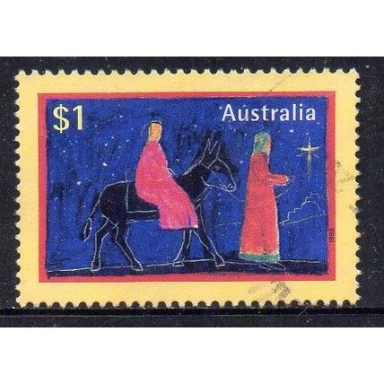 Australia 1998 Christmas - Mary and Joseph $1 Used