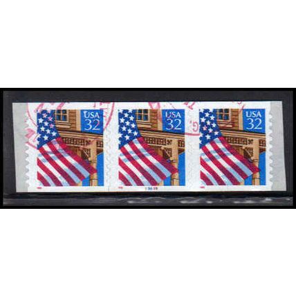 Used 2915A 32c U.S. Flag Over Porch Fine PNC 99899/3 10x10 PA3549