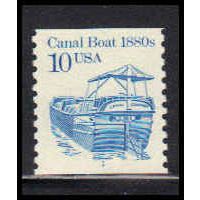 2257 10c Canal Boat Fine MNH Dry Gum CNS 1 PA6124
