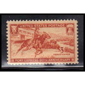 894 3c Pony Express Fine MNH O6271