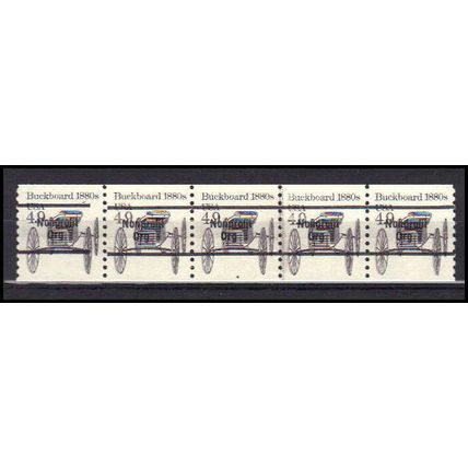 2124a 4.9c Buckboard Very Fine MNH Dry Gum PNC 4/5 Gap 2L AA0293