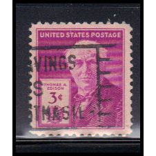 Used 945 3c Thomas Edison Fine KA8706