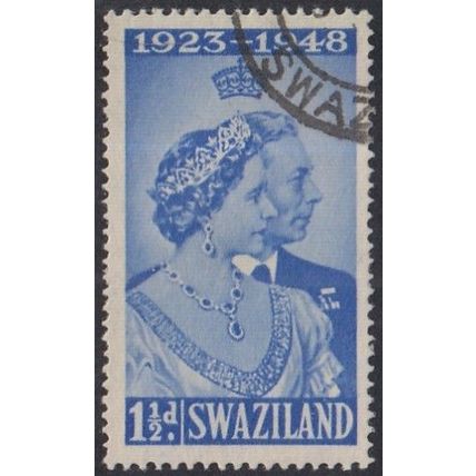 Swaziland, 1948 1.5d Silver Wedding, SG 46 (Scott #48), used