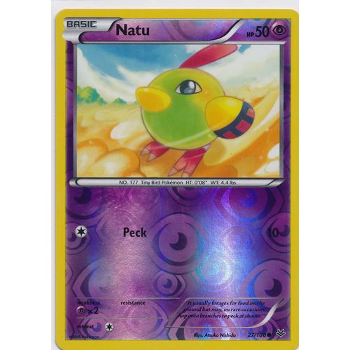 Pokemon Roaring Skies #27/108 Natu Rev Holo