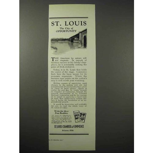 1925 St. Louis Chamber of Commerce Ad - Opportunity