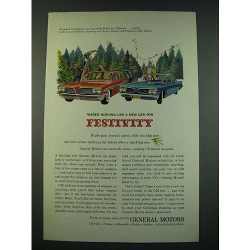 1961 General Motors Pontiac Safari Wagon and Tempest 4-Door Sedan Ad