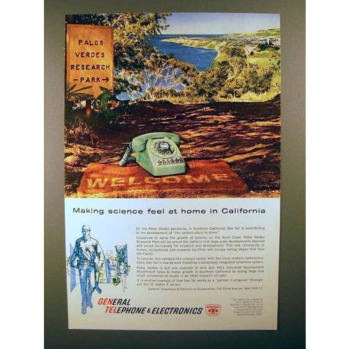 1961 General Telephone Ad - Science At Home