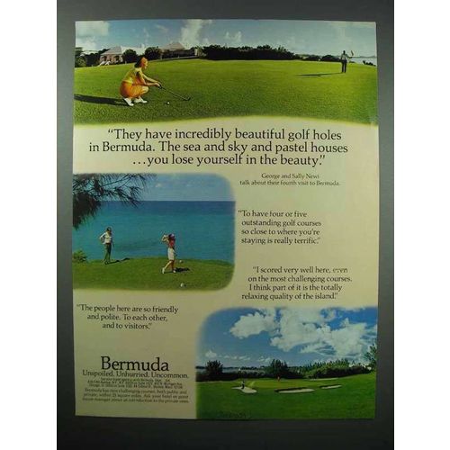 1978 Bermuda Tourism Ad - Beautiful Golf Holes