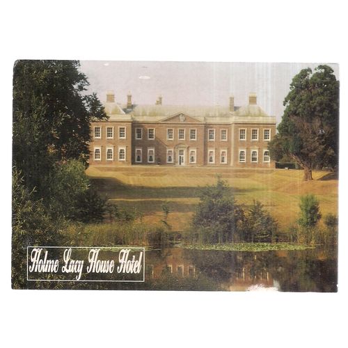 HOLME LACY HOUSE HOTEL, HEREFORD, used postcard 1998 postmark =
