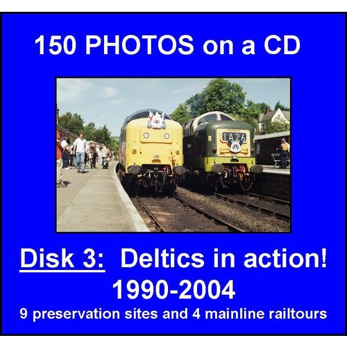 Disk 03: 150 Deltic class 55 photographs 1990-2004 on CD includes mainline!