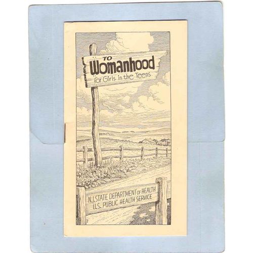 New Jersey Trenton Booklet To Womanhood For Girls In The Teens NJ State De~3367