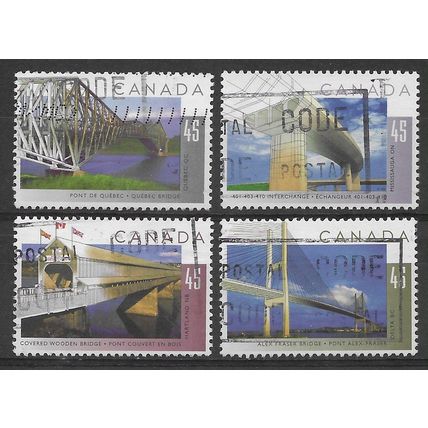 CAN 1995 (SET) 'BRIDGES' (4v) FINE USED (EBID71-335)