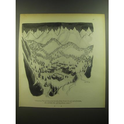1946 Cartoon by Robert James Day - Jensen, I'm giving you twenty-four hours
