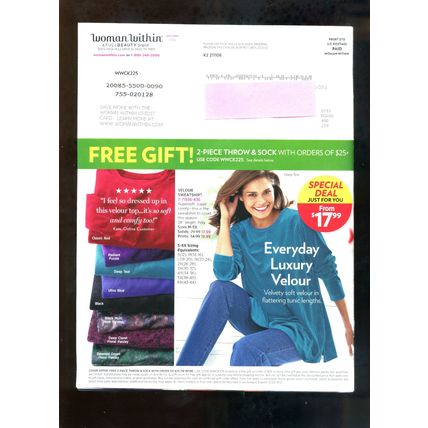 WOMAN WITHIN Plus-Size Women's Fashion & Lingerie CATALOG Winter 2021 2022 NEW