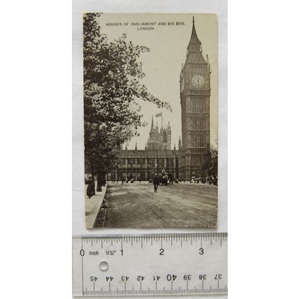 1911 postcard London, Houses of Parliament & Big Ben