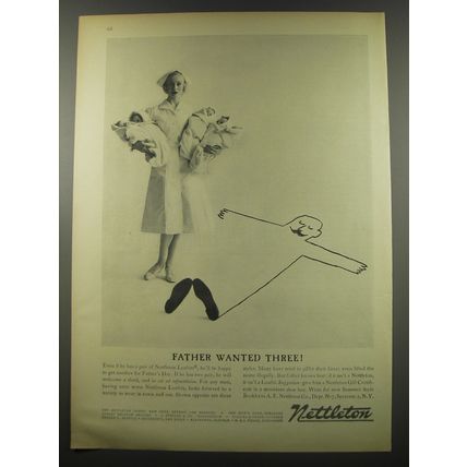 1955 Nettleton Shoes Advertisement - Father wanted three