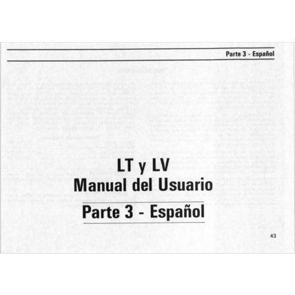 Lister Petter LT LV Operators Handbook 1991 02708186 PDF