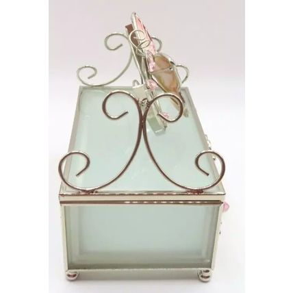 Pink Butterfly Floral Jewellery Box with Draw 12 CM Gift Home Decor Necklace