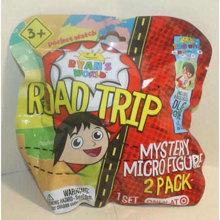 2020 Ryan's World Pocket Watch Road Trip Mystery Micro Figure 2 Pack - Sealed