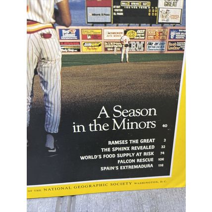 National Geographic Magazine April 1991 Season in the Minors Vintage Collectable