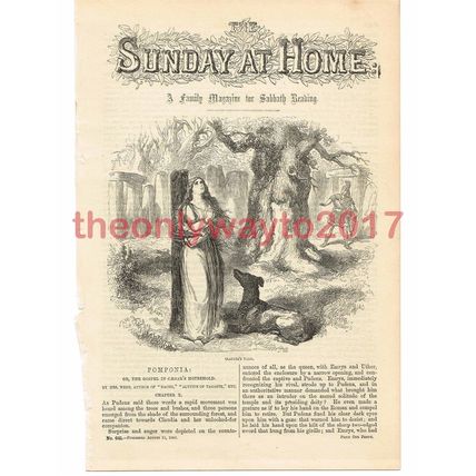 Claudias Trial, Victorian Art, Book Illustration, 1866