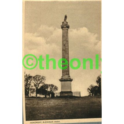 Monument, Blenheim Park, Oxon, Postcard