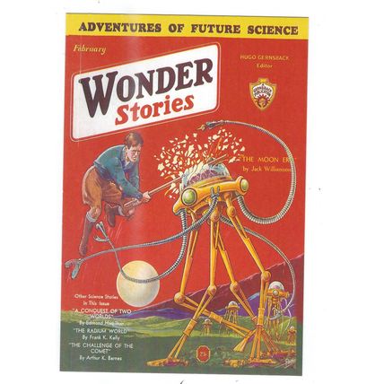 AMERICAN COMIC FRONT ARWORK WONDER STORIES PUBL IN UK CARD NO 10020341
