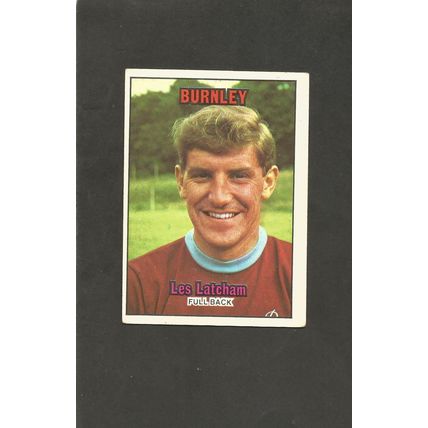A&BC Orange Back Football 1970-71 #36 Les Latcham Burnley