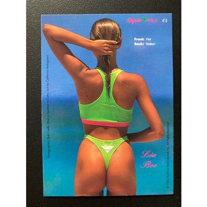 Portfolio 1993 Swimsuit Issue Base trading card # 61 Lia Boe (A)