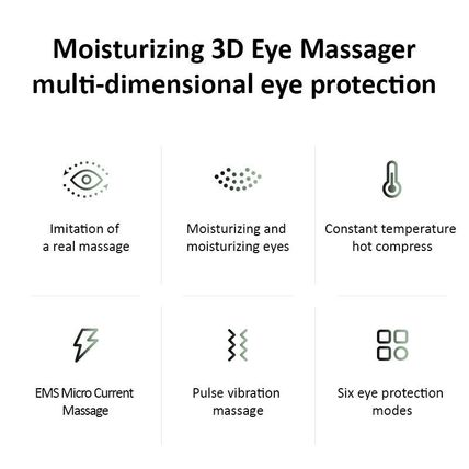 New Steam Mask Massager RF Eye Moistener Visión Care