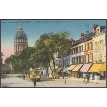 Le Dernier Sou et la Cathédrale, Boulogne-sur-Mer, c.1920 - Lévy et Neurdein CPA
