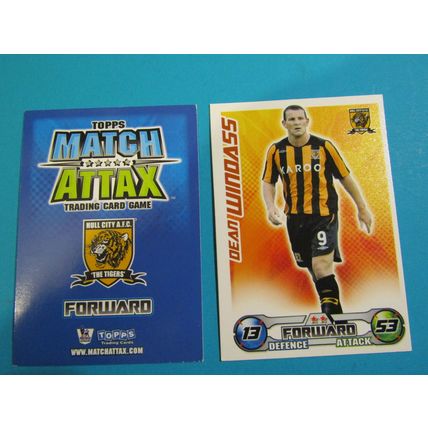Dean Windass - Hull City - Match Attax 2008/09 Football Card