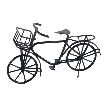 1:12 Miniature Metal Bike – Dollhouse Bicycle Decoration Accessory with Movable