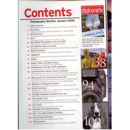 Photography Monthly January 2006, excellent condition