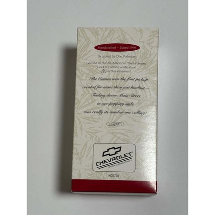 Hallmark Keepsake Ornament 1955 Chevrolet Cameo All American Trucks 1996 #2