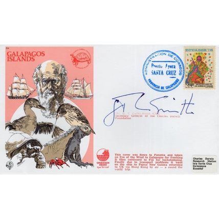 GT Chorley Smith Charles Darwin Society Galapagos Islands Hand Signed FDC