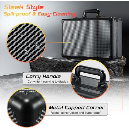 Graded Card Case with Individual Slots Storage Box, Trading Card Cases for Sport