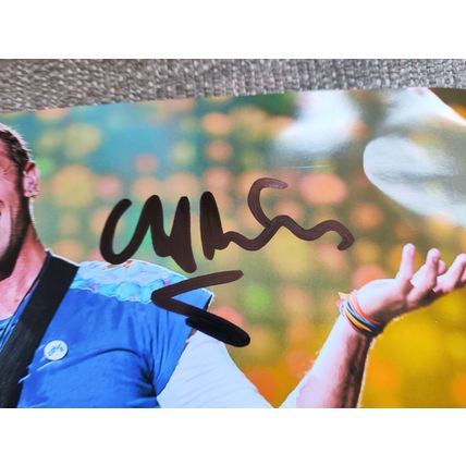 Genuine, Signed, 8.5"x11.5", Photo, Chris Martin (Singer/Musician, Coldplay)