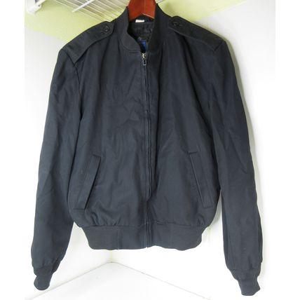Vintage Neptune Garment Co. Boston Officer Jacket Black Polyester Wool 12 Womens