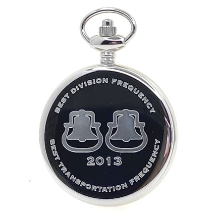 Memorial Silver UNION PACIFIC Locomotive Pocket Watch 47 MM with Date