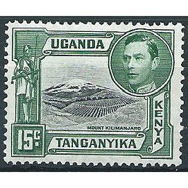 KUT 1952 SG138 15c Black & Green Mounted Mint .. ..