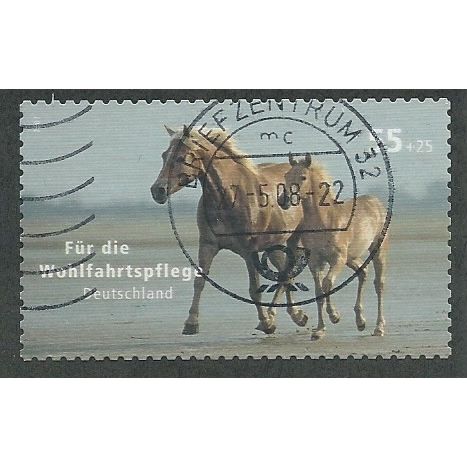 GER 2007 €0.55 +25(S/A) ' PETS -HORSES' FINE USED (EBID47-628)
