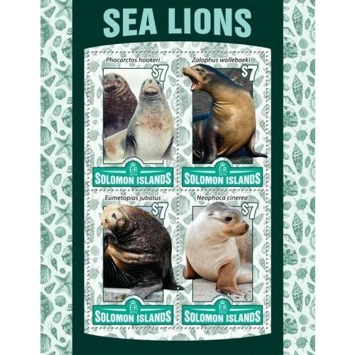 SOLOMON ISLANDS 2016 SHEET MNH SEA LIONS LEONES MARINOS LIONS DE MER 1