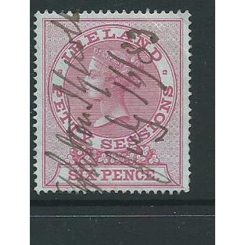 Ireland stamps revenue perf 14 6d pink used petty session used corner crease