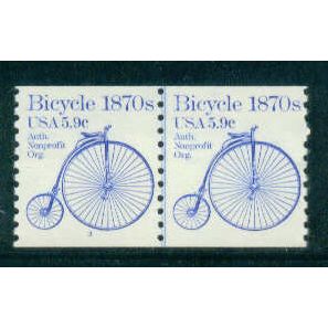 1901 5.9c Bicycle Fine MNH Dry Gum CNP Left 3 W0118