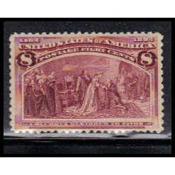 236 8c Columbus Restored to Favor Fine MLH K2534
