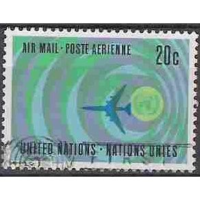 United Nations 1968 Michel 202 O Cote (2007) 0.65 € Avion à réaction